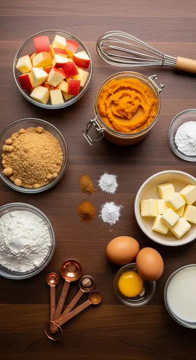 Apple Pumpkin Muffins - Fall Flavors - cooking process
