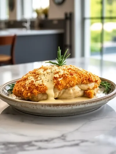 Baked Caesar Chicken - ready to serve