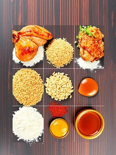 Baked Crunchy Hot Honey Chicken - ingredients preparation
