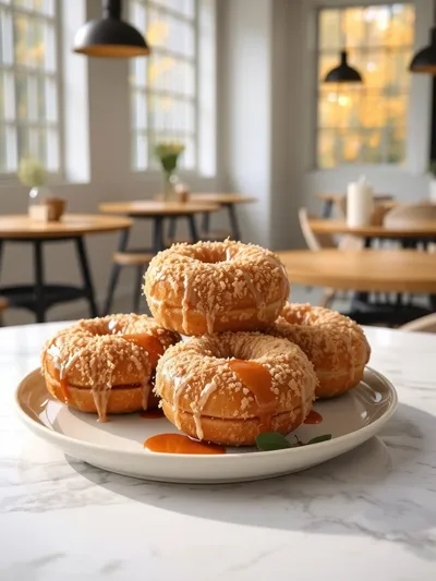 Baked Pumpkin Donuts – Easy Autumn Treat - ready to serve