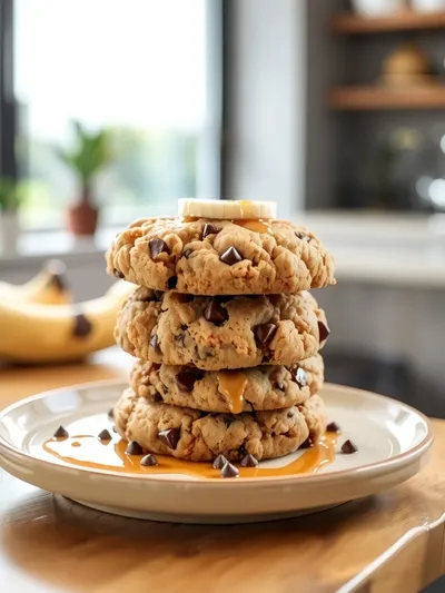 Banana Bread Cookies: Moist & Chewy Treat - ready to serve