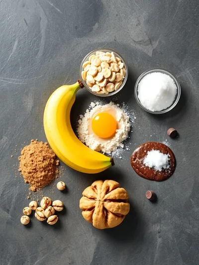 Banana Bread Cookies: Moist & Chewy Treat - ingredients preparation