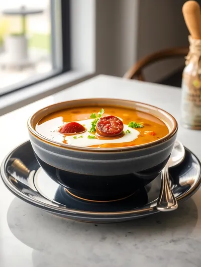 Beef Sausage Potato Soup – Hearty Comfort Meal - ready to serve
