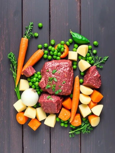 Easy Homemade Beef Stew Recipe - ingredients preparation