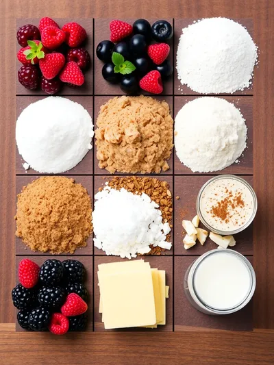 Berry Cobbler: Easy Frozen Berry Dessert - ingredients preparation