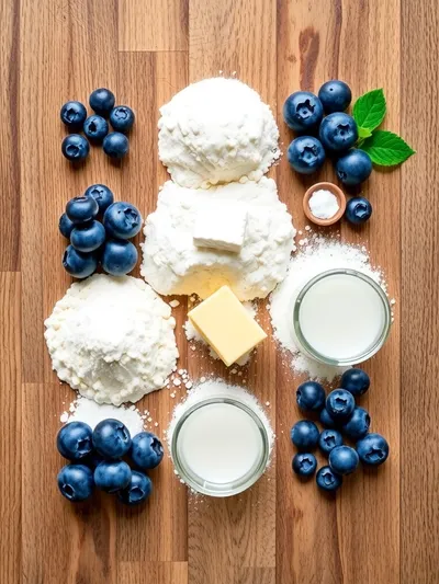 Blueberry Cobbler – Easy, Juicy Homemade Dessert - ingredients preparation