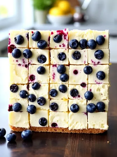 Blueberry Cream Cheese Bars - ingredients preparation