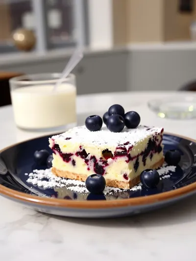Blueberry Cream Cheese Bars - ready to serve