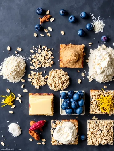 Blueberry Crumble Bars – Easy Homemade Dessert - ingredients preparation