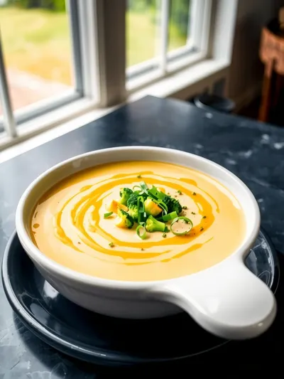 Broccoli Cheddar Soup – Healthy Diet Meal Prep - cooking process