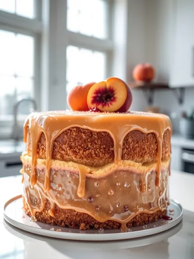 Brown Sugar Peach Cake