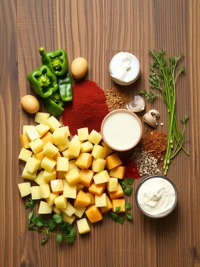 Cajun Potato Soup – Spicy Creamy Delight - ingredients preparation