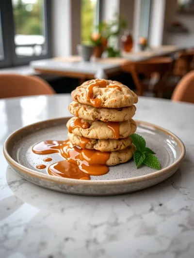 Caramel Apple Cookies Recipe - cooking process