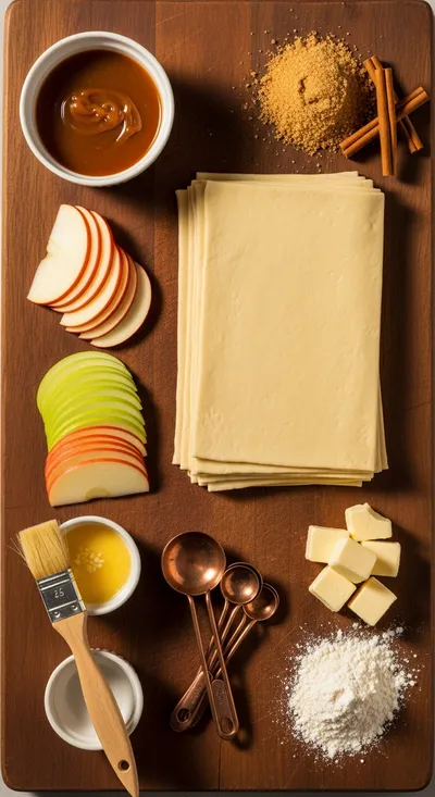 Caramel Apple Pie Bombs Recipe - cooking process