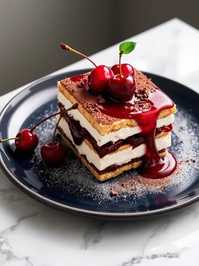 Cherry Tiramisu Recipe – Elegant & Festive - ready to serve