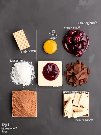 Cherry Tiramisu Recipe – Elegant & Festive - ingredients preparation
