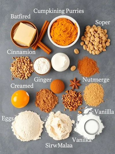Chewy Pumpkin Snickerdoodles - ingredients preparation
