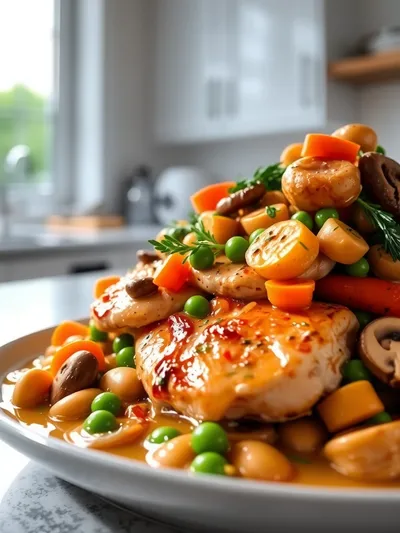 Chicken Fricassee – Quick French Chicken Stew