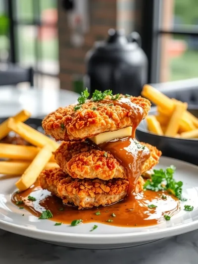 Chicken Fried Chicken Recipe - cooking process