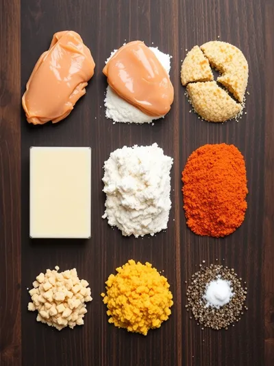 Chicken Fried Chicken Recipe - ingredients preparation