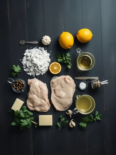 Chicken Piccata Recipe - ingredients preparation