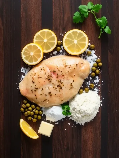 Easy Chicken Piccata Recipe - ingredients preparation