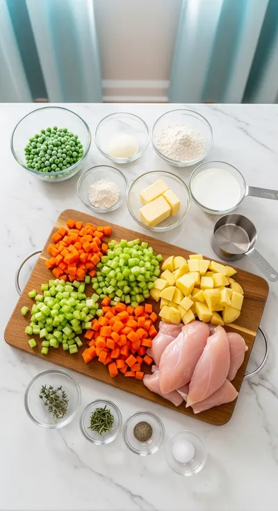Chicken Pot Pie Recipe – Classic Comfort Food - cooking process