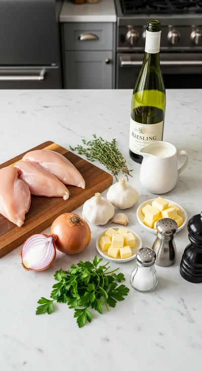 Chicken Riesling Recipe - cooking process