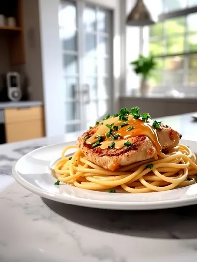 Chicken With Buttered Noodles - cooking process