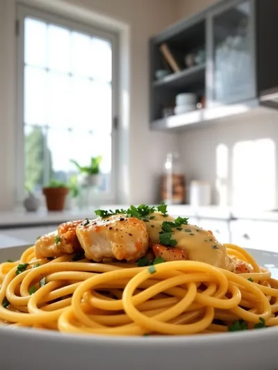 Chicken With Buttered Noodles