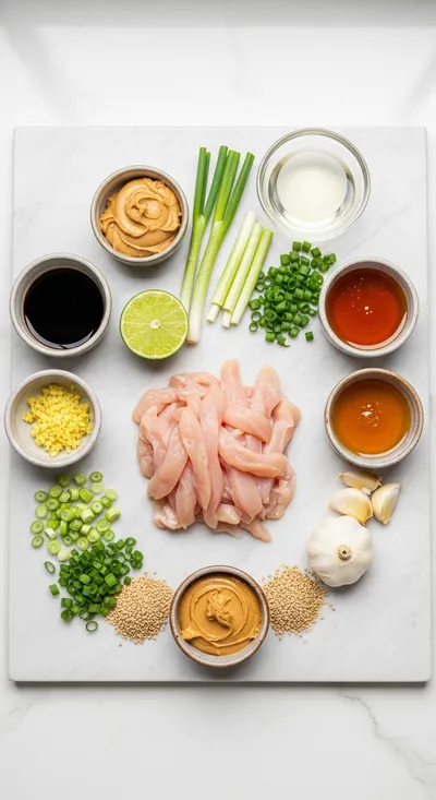 Chinese Peanut Butter Chicken - Easy Sweet & Savory - cooking process