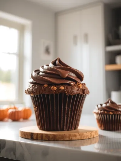Chocolate Pumpkin Muffin
