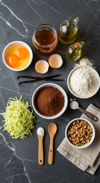Chocolate Zucchini Muffins – Healthy & Moist - cooking process