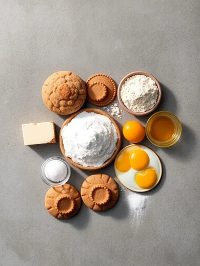 Cinnamon Brown Sugar Stamped Cookies - ingredients preparation