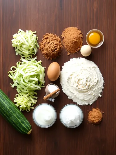 Cinnamon Swirl Zucchini Bread Recipe - ingredients preparation