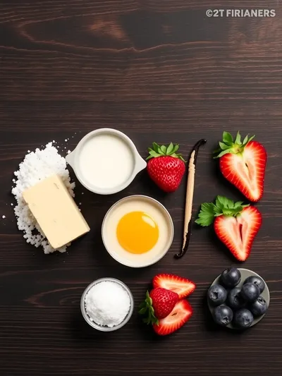 Classic Fruit Tarts - ingredients preparation