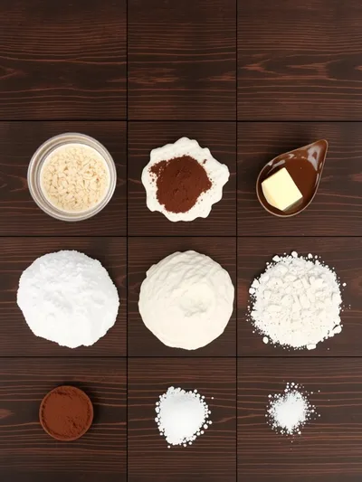 Cocoa and Nutella Yeast Cake - ingredients preparation