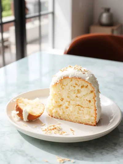 Coconut Cloud Cake – Light and Fluffy Dessert - ready to serve