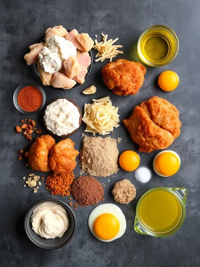 Country Fried Chicken Recipe - ingredients preparation