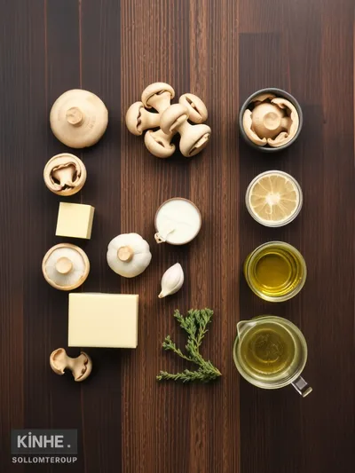 Cream of Mushroom Soup Recipe - ingredients preparation