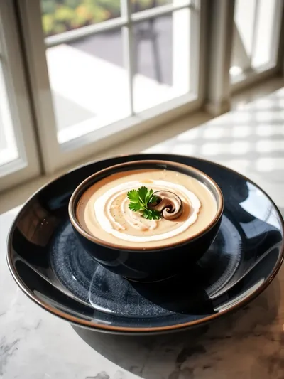 Cream of Mushroom Soup - The Best Homemade Recipe - ready to serve