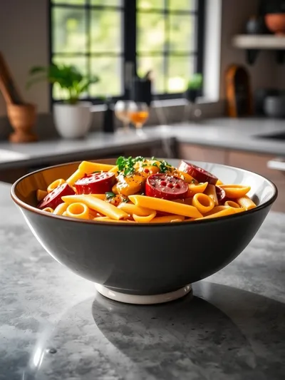 Creamy Cajun Sausage Pasta (One Pot)