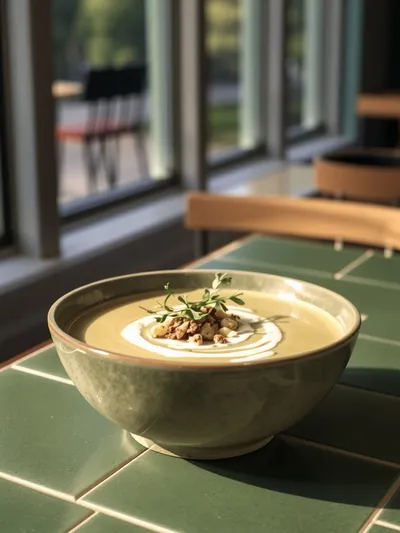 Creamy Roasted Cauliflower Soup - cooking process