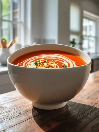 Creamy Roasted Garlic Tomato Soup