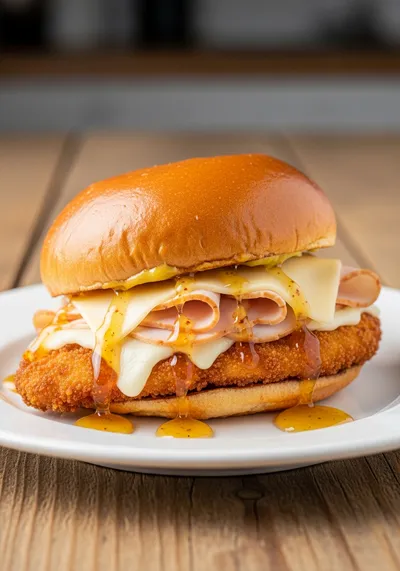Crispy Malibu Chicken with Turkey, Swiss & Honey Mustard