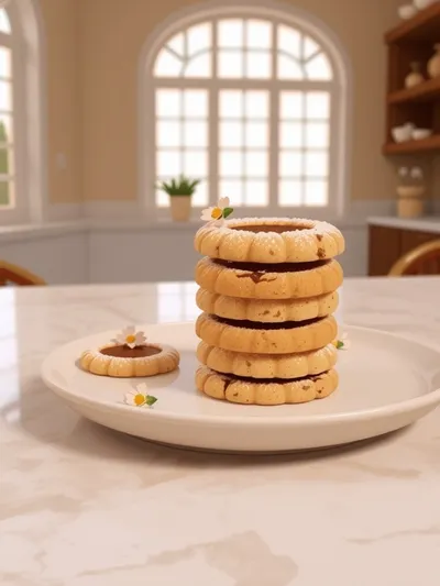 Flower Jam Thumbprint Cookies - cooking process