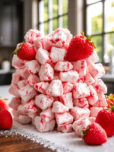 Fluffy Strawberry Shortcake Puppy Chow Recipe