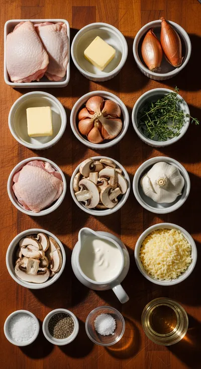 French Chicken Casserole à La Normande - cooking process