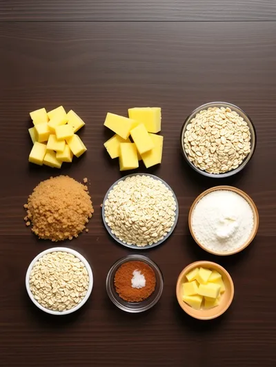 Fresh Pineapple Crisp Recipe - ingredients preparation