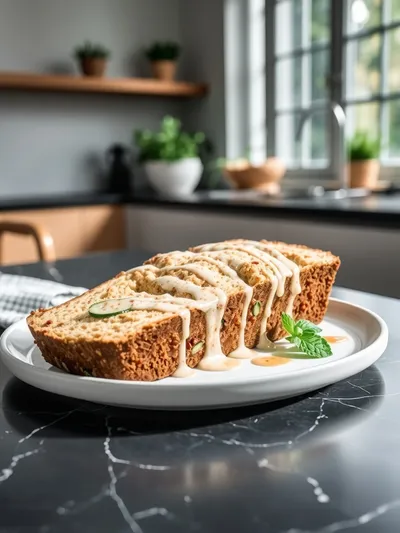 Gluten Free Zucchini Bread - ready to serve